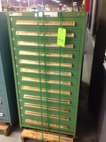Lot of (6) Stanley Vidmar Tool Cabinets