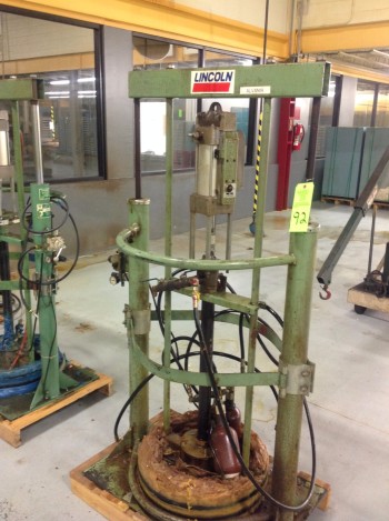 Lot of (4) Lincoln Power Master Barrel Grease Pumps,
