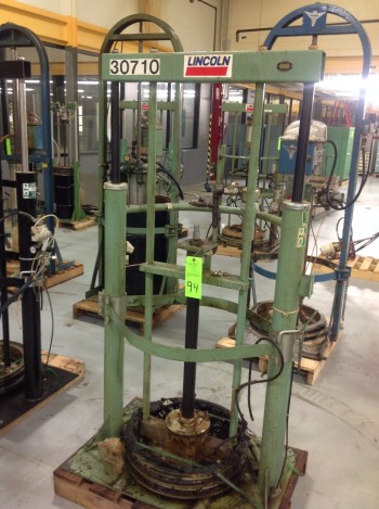 Lot Of (4) Lincoln Power Master Barrel Grease Pumps,