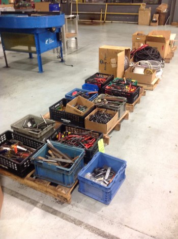 Lot of misc. Hand Tools, Hose, Air Lines, Coolant Pumps