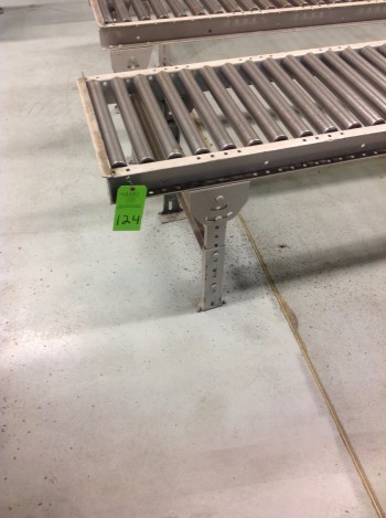 Lot of (7) Conveyors, (3) sec. 9\' Roller Conveyors, (4) 8\' Roller Conveyors