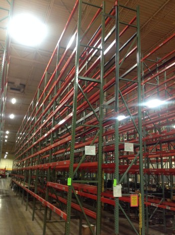 Lot of Steel pallet racking