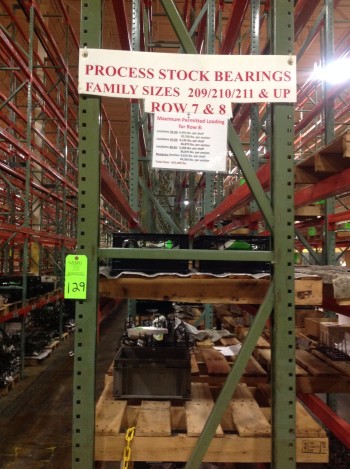 Lot of Steel Racking, Row 8-9, Rack 8-632,480 lbs weight cap.