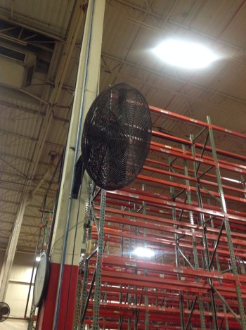 Lot of (8) Wall mounted Fans