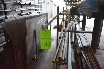 Lot of Conuit and misc metals and rack