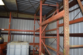 Lot of 4 sections of Metal Racking