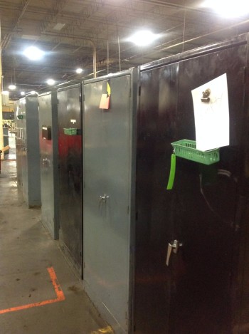 Lot of (7) 2 Door Metal Cabinets