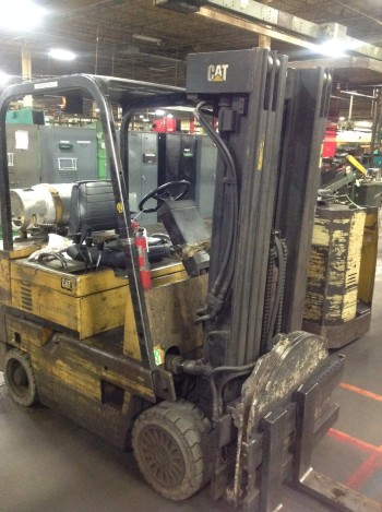 5000 lb Caterpillar prpane model T-50D fork truck