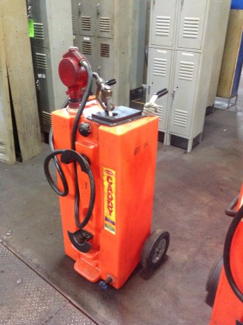 Lot of (4) Todd Portable Gas & Oil caddy\'s