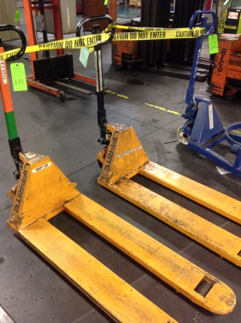 Lot of (2)Pallet-JacksLifts, Crown 4,500lbs cap. & Lift Rite 5,500lbs cap.