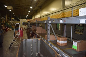 Lot of (10) sections of Metal Pallet Racking