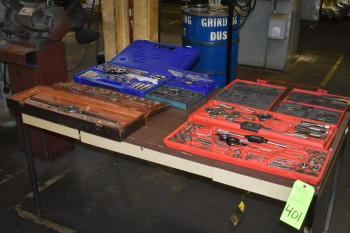 Tap & Die sets, Various sizes, Table