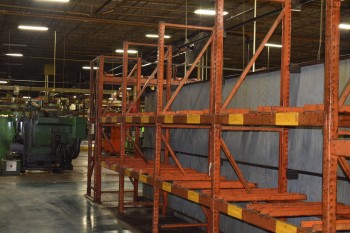 (6) Sections of Steel Racking, outside Tool Room