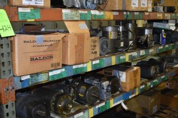 New, Used , Rebuilt Motors, Metal Racks w/contents