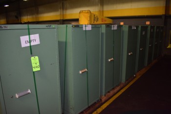 Lot of (9) Stanley Vidmar metal Tool Cabinet