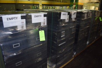 Lot of (6) 4 Drawer metal office FIle Cabinets