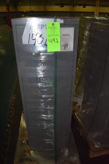 Lot of (5) 4 drawer metal office Cabinets