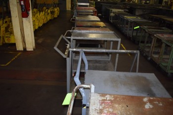 Lot of (9) Metal rolling Carts
