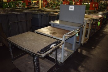 Lot of (5) Metal rolling Carts