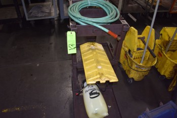 Portable plastic trash Cart & Sprayer