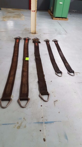 Lot of (5) Lifting straps