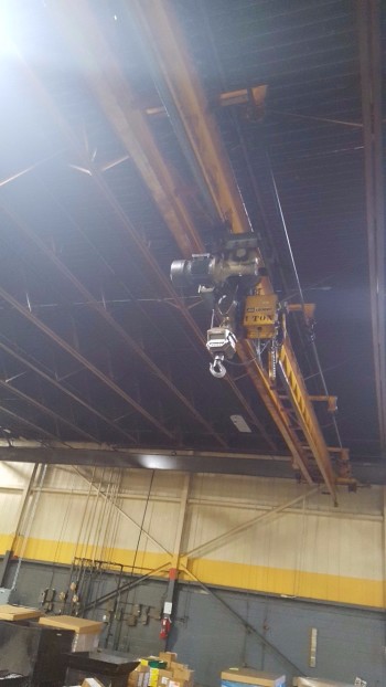 Coffing 1Ton Hoist w/ digital Scale, P&H controller