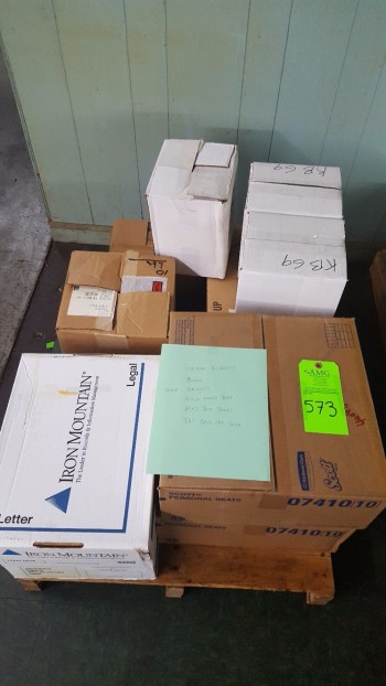 Lot of Urinal Screens, Borax, Gojo hand soap, Seat covers