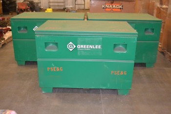 LOT OF 3 GREENLEE STORAGE BOXES
