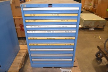LISTA 10 DRAWER TOOL BOX W/ CONTENTS