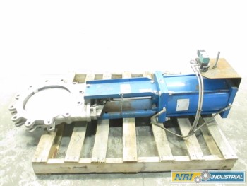 ORBINOX 14 IN PNEUMATIC 150SS FLANGED KNIFE GATE VALVE