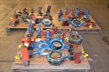 3 PALLETS OF GRINNELL LD-8270-4, SERIES 8000, 6 IN BUTTERFLY VALVES