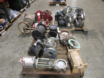 3 PALLETS OF ASSORTED VALVES