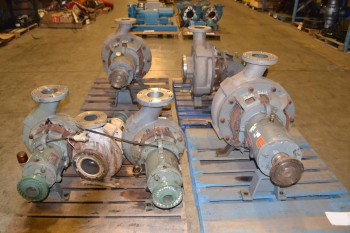 4 PALLETS OF ASSORTED DURO & DEAN CENTRIFUGAL PUMPS