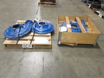 LOT OF 4 4IN 1100, 5IN EL PUMP CASINGS