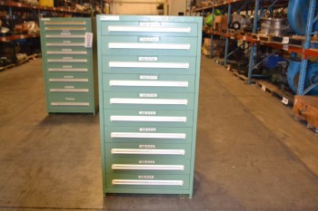 STANLEY VIDMAR 10 DRAWER TOOL STORAGE CABINET