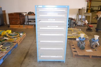 STANLEY VIDMAR 8-DRAWER TOOL STORAGE CABINET