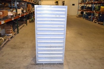 LISTA 15-DRAWER TOOL STORAGE CABINET WITH KEY