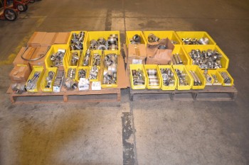 2 PALLETS OF ASSORTED STAINLESS THREADED PIPE FITTINGS