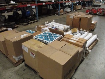 5 PALLETS OS ASSORTED FILTERS, KOCH, CAMFIL, PALL, TRI-PLEAT