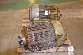 LOT OF 2 AC ELECTRIC MOTORS 75 HP, 1780 RPM