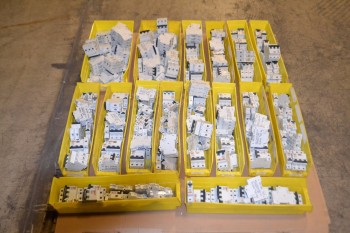 1 PALLET OF ASSORTED MERLIN GERIN CIRCUIT BREAKERS