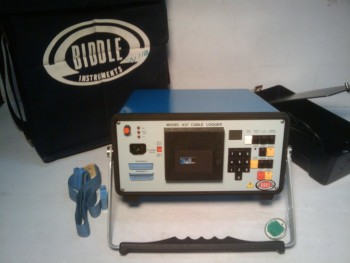 Biddle Instruments 437 Cable Logger With Faceplate Cover and Fabric Case .
