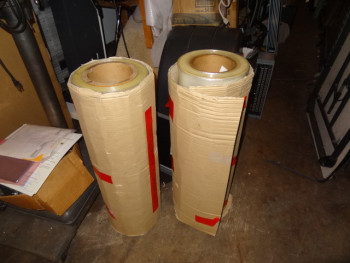Lot fo (2) Reels of Plastic Films - Thickness 012, Width 0820, Lenght 18000