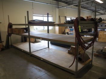 (2) SECTIONS OF STORAGE RACKING, 8\' x 4\' x 7\' W/O CONTENTS