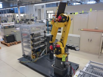 FANUC ROBOT M-20IA, S/N F139715, W/WIRE SCREEN SURROUNDS