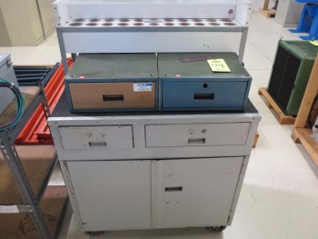 TOOL STORAGE CABINET, ON CASTERS