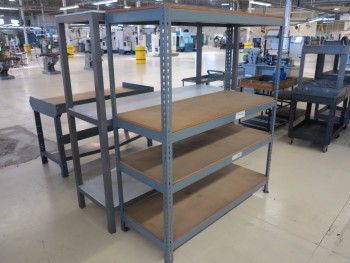 LOT OF (2) SHELF UNITS