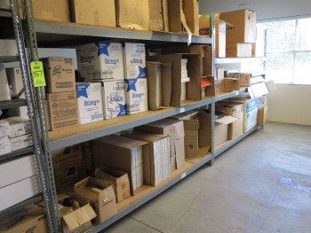 (2) SECTIONS OF STORAGE RACKING, 8\' x 4\' x 7\' W/O CONTENTS