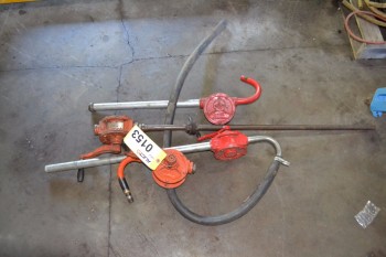 LOT OF 3 HAND ROTARY OIL PUMP