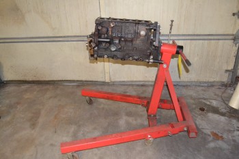 ENGINE STAND W/ ENGINE